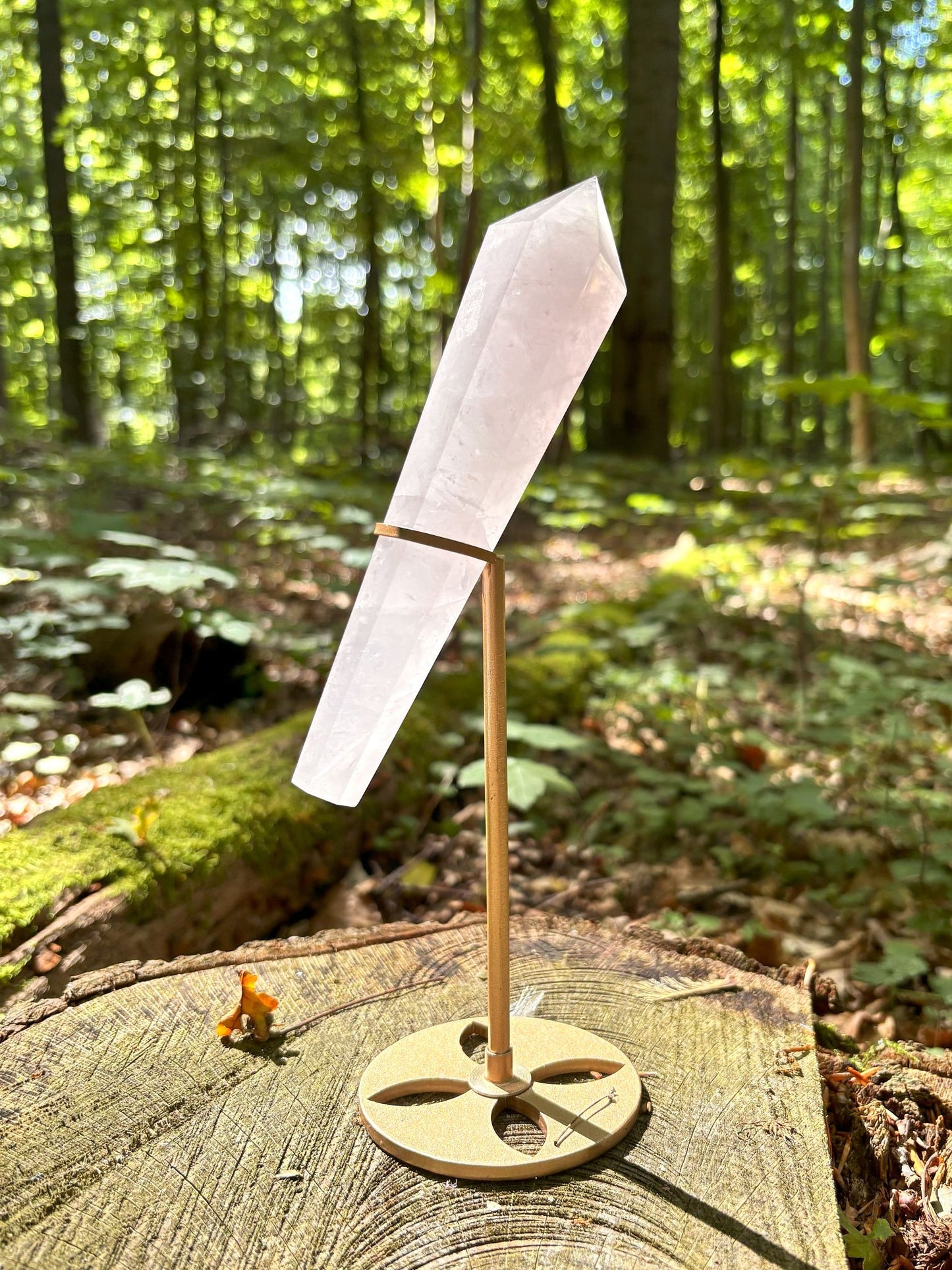 Periwinkle Rosenquarz Stab