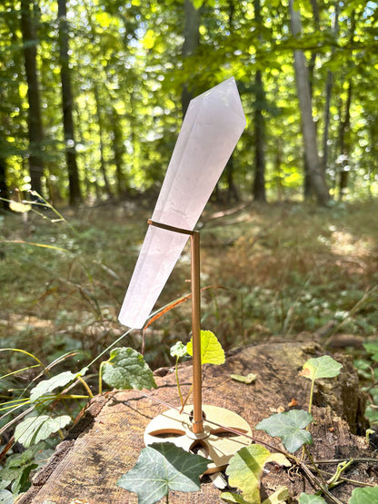 Periwinkle Rosenquarz Stab