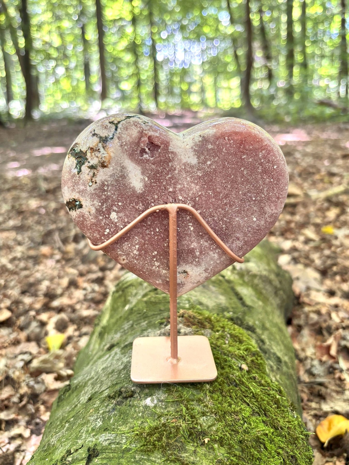 Pinker Amethyst Herz Klein