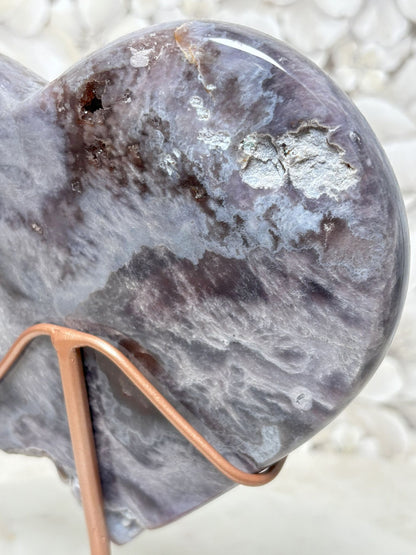 Pinker Amethyst Herz Groß