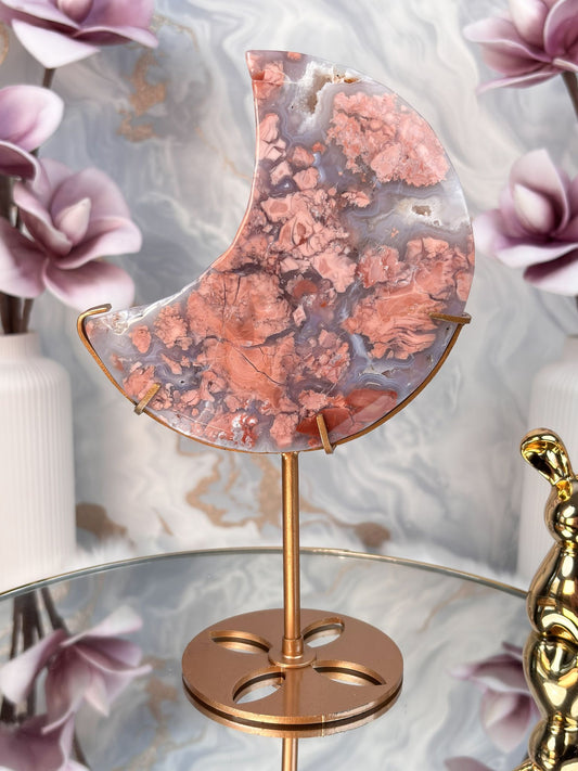 Pinker Achat / Cotton Candy Achat Mond 2