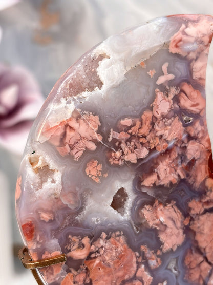 Pinker Achat / Cotton Candy Achat Mond 2