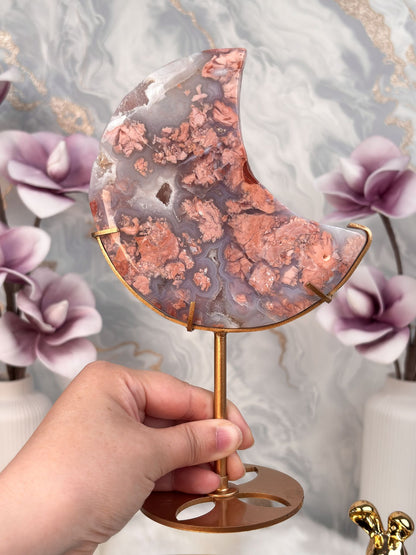 Pinker Achat / Cotton Candy Achat Mond 2