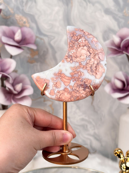 Pinker Achat / Cotton Candy Achat Mond 4