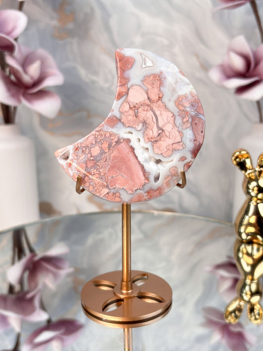 Pinker Achat / Cotton Candy Achat Mond 3