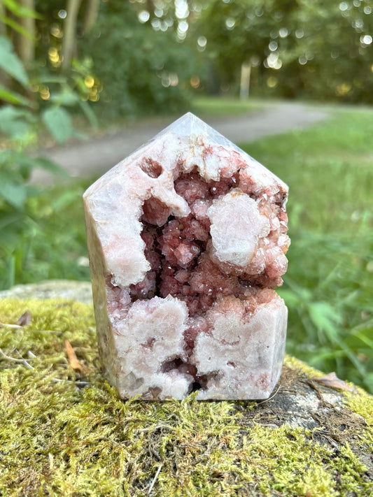 Pinker Amethyst Turm Klein