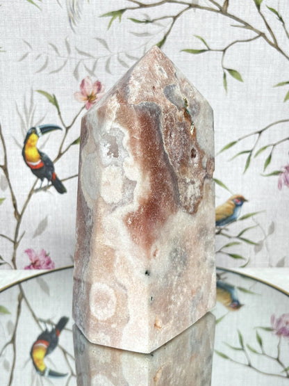 Pinker Amethyst Turm Groß