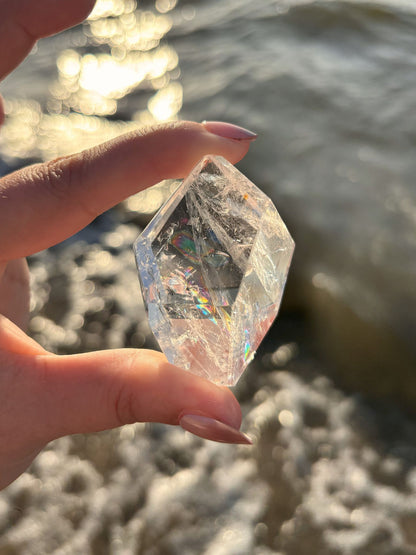 Quarz mit Regenbogen