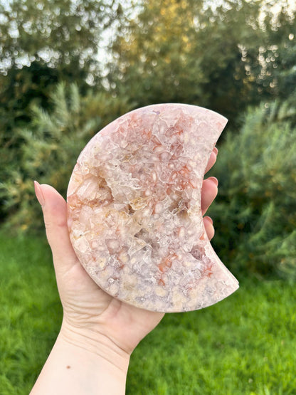 Pinker Amethyst & Quarz Mond