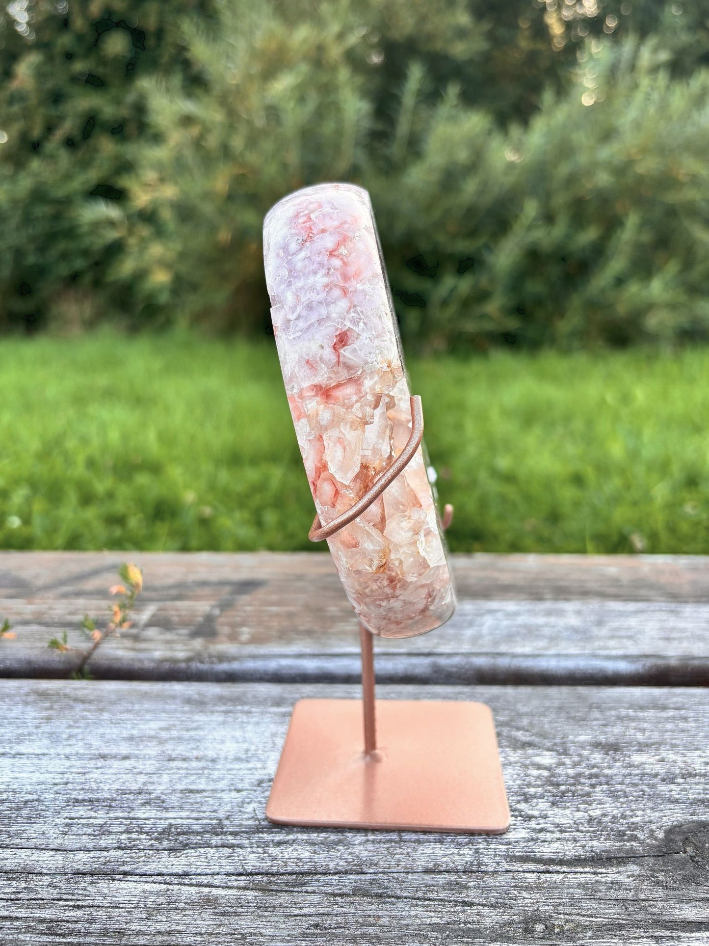 Pinker Amethyst & Quarz Mond