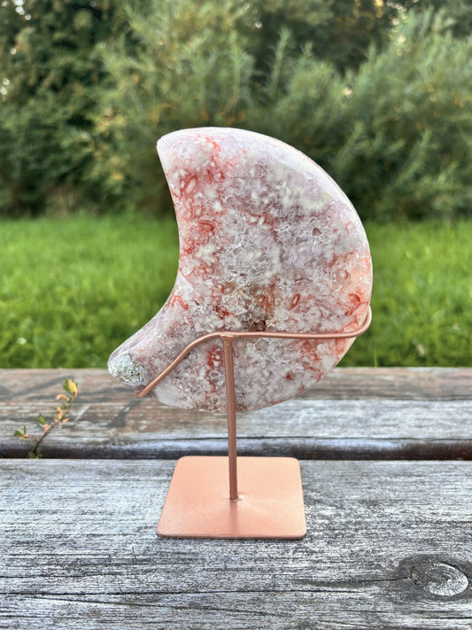 Pinker Amethyst & Quarz Mond