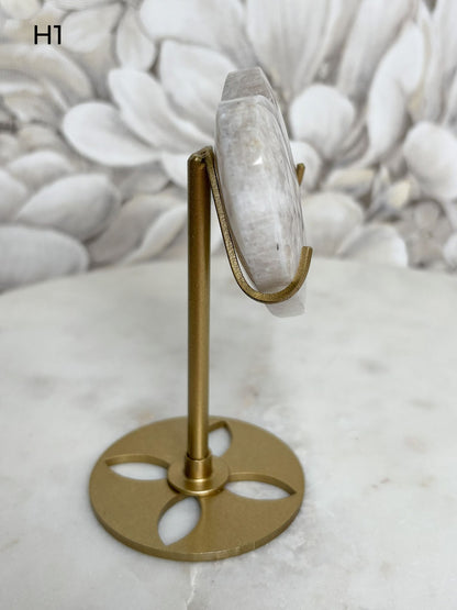 Weißer Mondstein Herzen