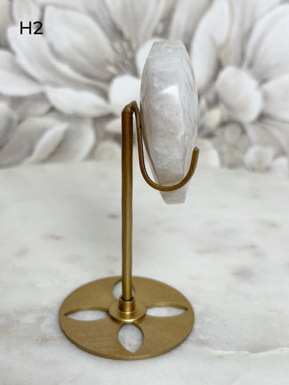 Weißer Mondstein Herzen