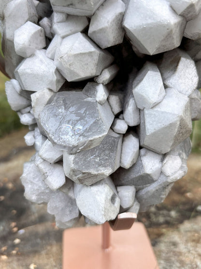 Weißer Kerzenquarz / Lemurian Cluster