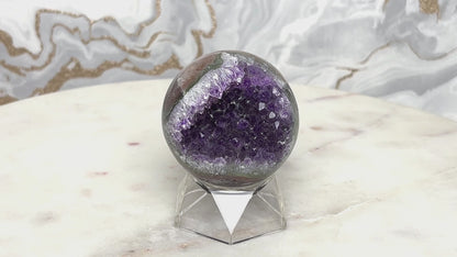 Amethyst Achat Kugel Nr. 19