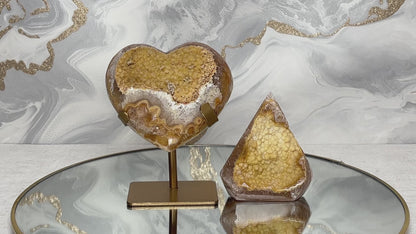 Set: Goldenes Herz & Diamant