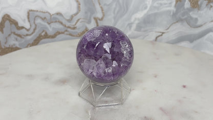Amethyst Achat Kugel Nr. 4