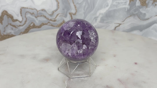 Amethyst Achat Kugel Nr. 4
