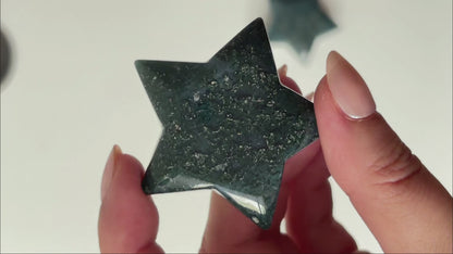 Kleine Moosachat Sterne