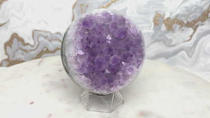 Amethyst Achat Kugel Nr. 18