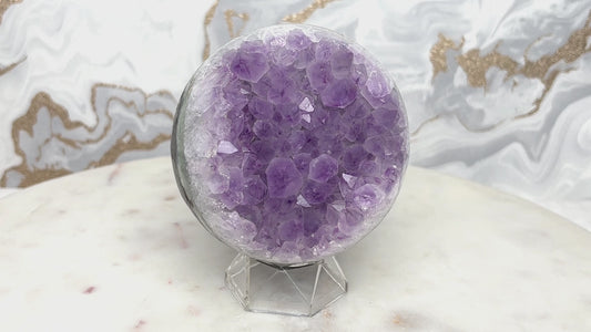 Amethyst Achat Kugel Nr. 18
