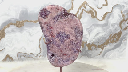 Pink Amethyst & Amethyst Freiform Nr. 2