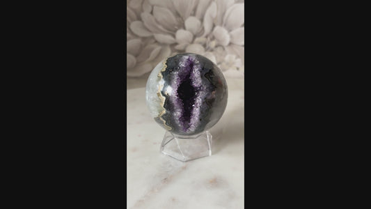 Amethyst Kugel 2 (tolles Muster)