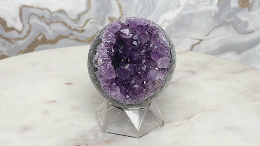 Amethyst Achat Kugel Nr. 16