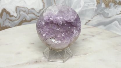 Amethyst Achat Kugel Nr. 14