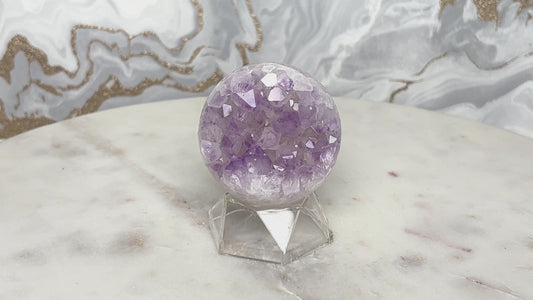 Amethyst Achat Kugel Nr. 10