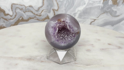 Amethyst Achat Kugel Nr. 11