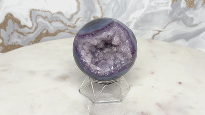 Amethyst Achat Kugel Nr. 2
